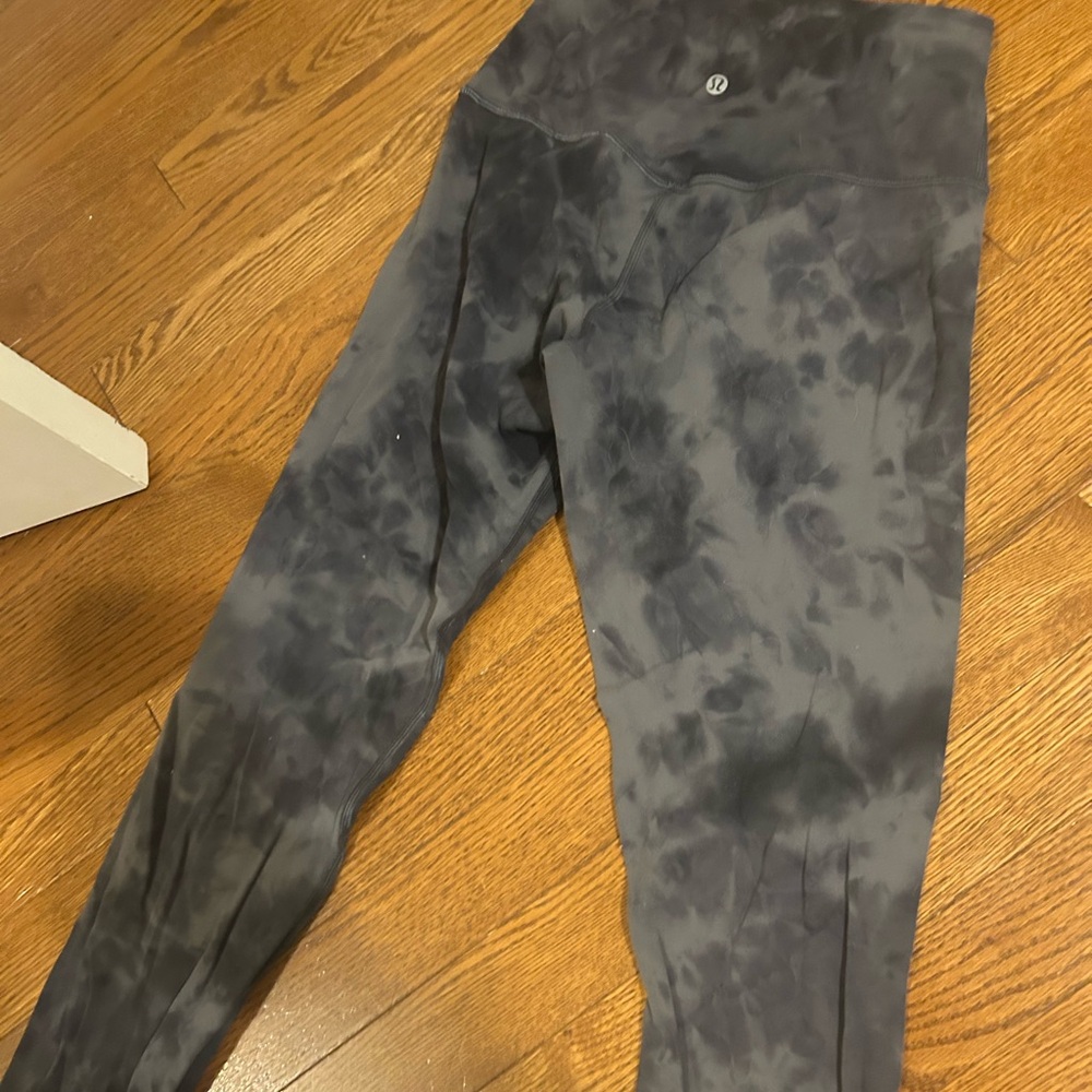lululemon athletica Black Tie-Dye Leggings